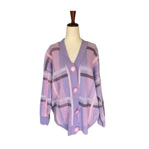 Lazy Oaf Oversized Daisy Tourist Cardigan Sz SM